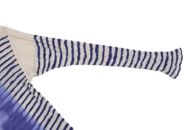 Jean Paul GAULTIER CLASSIQUE Frame Face Print Striped Rib Knit Top K-161656_005
