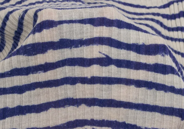 Jean Paul GAULTIER CLASSIQUE Frame Face Print Striped Rib Knit Top K-161656_013