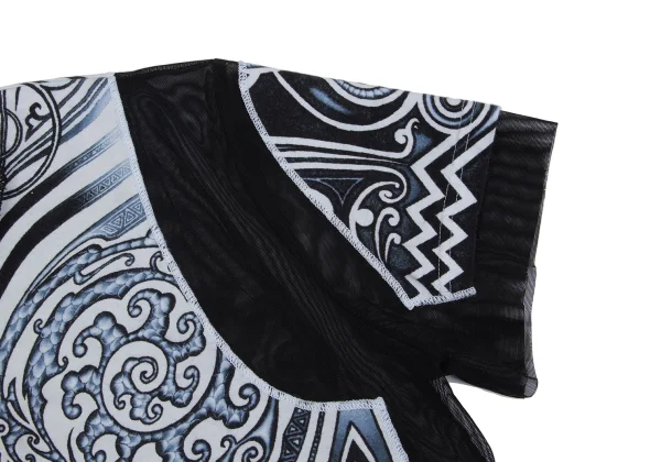 Jean Paul GAULTIER CLASSIQUE Tribal Tank Top Paste Mesh T Shirt K-161657_006