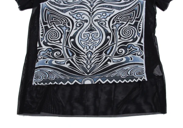 Jean Paul GAULTIER CLASSIQUE Tribal Tank Top Paste Mesh T Shirt K-161657_007