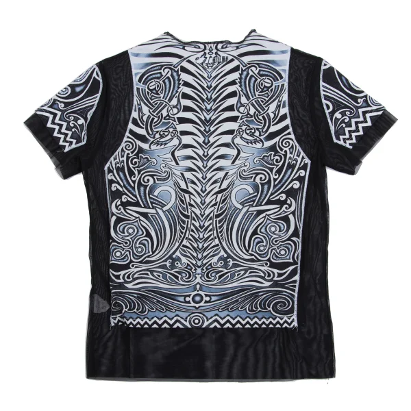 Jean Paul GAULTIER CLASSIQUE Tribal Tank Top Paste Mesh T Shirt K-161657_011