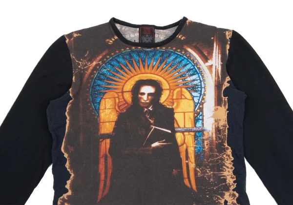 Jean Paul GAULTIER CLASSIQUE Marilyn Manson Printed Stretch T Shirt K-161658_002