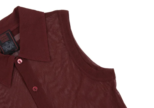 Jean Paul GAULTIER CLASSIQUE Mesh Sleeveless Blouse K-161659_004