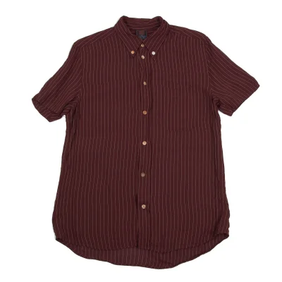 Jean Paul GAULTIER CLASSIQUE Rayon Striped Short Sleeve Shirt