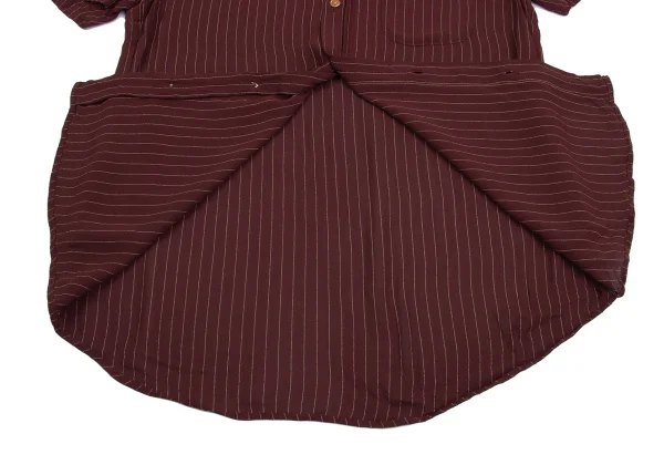 Jean Paul GAULTIER CLASSIQUE Rayon Striped Short Sleeve Shirt K-161660_009