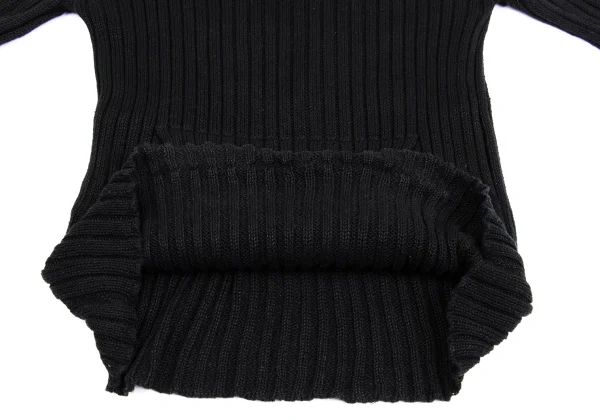 Jean Paul GAULTIER CLASSIQUE Linen 5/4 Sleeve Mock Neck Rib Knit K-161661_008