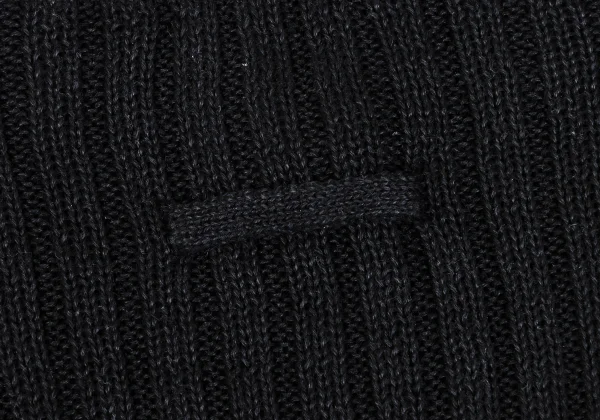 Jean Paul GAULTIER CLASSIQUE Linen 5/4 Sleeve Mock Neck Rib Knit K-161661_010