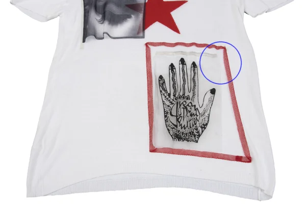 Jean Paul GAULTIER HOMME Pasted Design Star Jacquard Knit Top K-161662_006