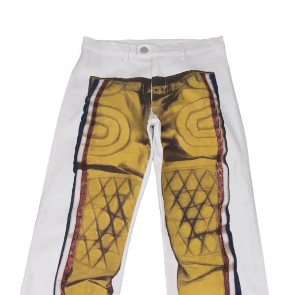 GAULTIER JEAN'S Trompe l'oeil Cotton Stretch Pants K-161664_002