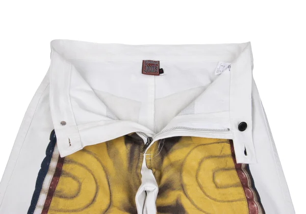GAULTIER JEAN'S Trompe l'oeil Cotton Stretch Pants K-161664_005