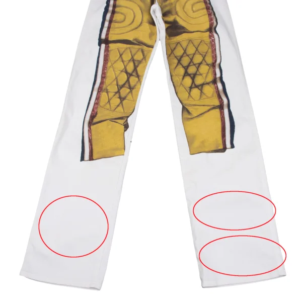 GAULTIER JEAN'S Trompe l'oeil Cotton Stretch Pants K-161664_006