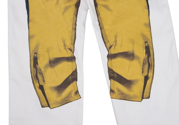 GAULTIER JEAN'S Trompe l'oeil Cotton Stretch Pants K-161664_016