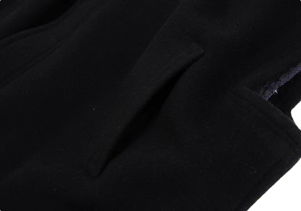 GIANNI VERSACE Fur Collar Melton Wool Sleeveless Jacket K-161666_009