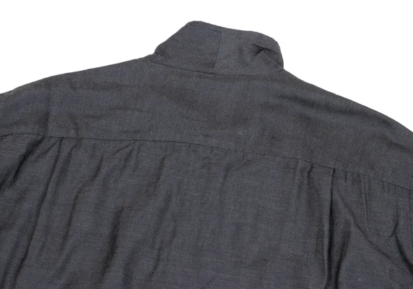 Y's for men Rayon Cotton High Neck Zip Shirt K-161669_011