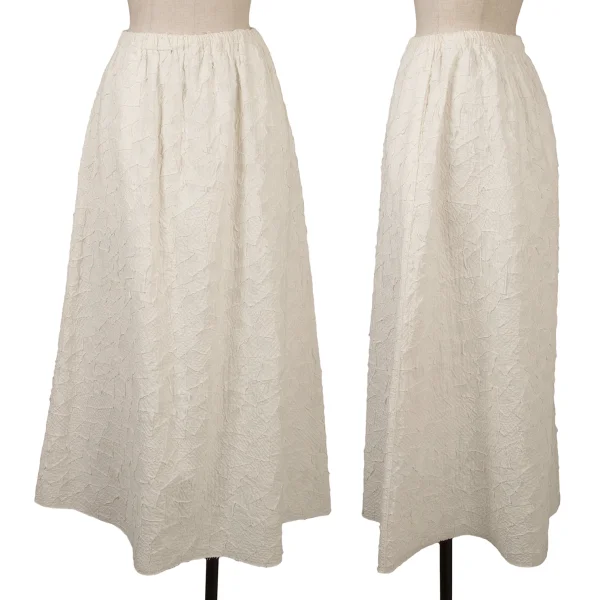 JURGEN LEHL Patchwork Design Skirt White M K-161674_001