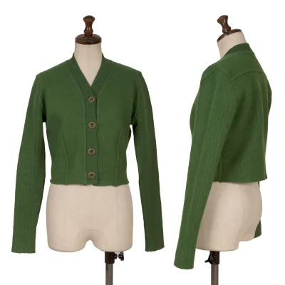 ROMEO GIGLI JEANS Compression Wool Cropped Cardigan