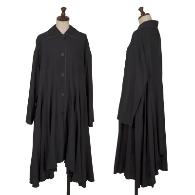 gigli Piping Rayon Drape Shirt Dress