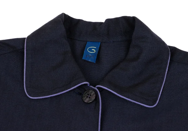gigli Piping Rayon Drape Shirt Dress K-161676_004