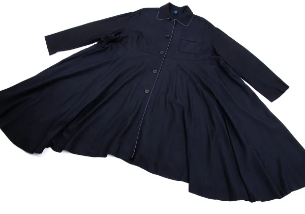 gigli Piping Rayon Drape Shirt Dress K-161676_010