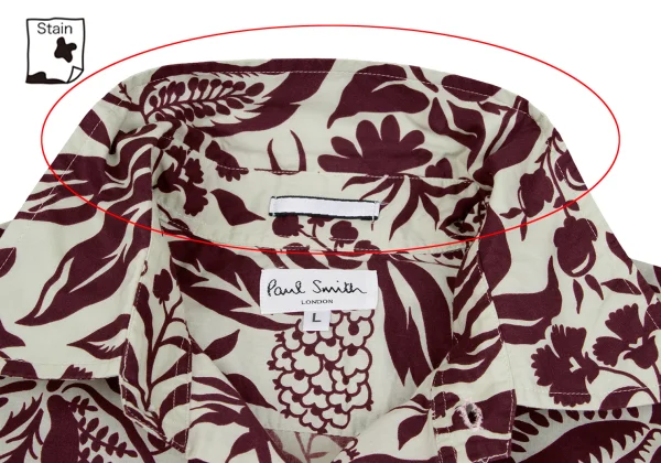 Paul Smith Botanical Print Short Sleeve Shirt K-161687_004