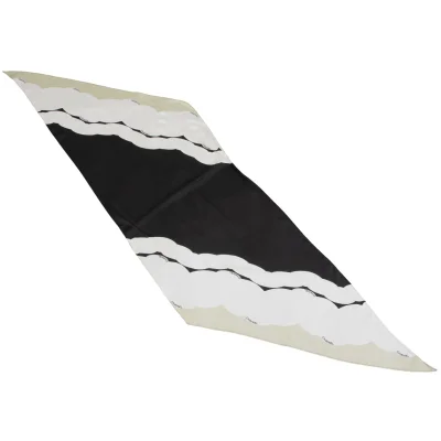 CHANEL Silk Color Block Diamond Scarf