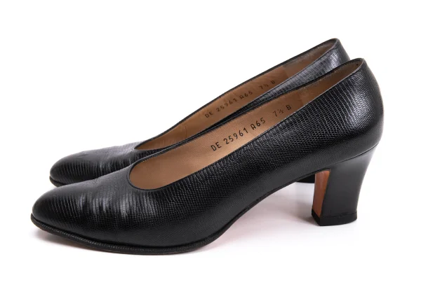 Salvatore Ferragamo Lizard Emboss Leather Pumps K-161693_004