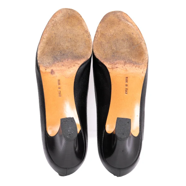 Salvatore Ferragamo Lizard Emboss Leather Pumps K-161693_009