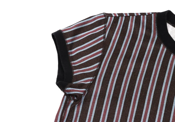 Jean Paul GAULTIER HOMME Nylon Cotton Metallic Stripe T Shirt K-161699_004