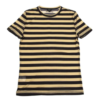 Jean Paul GAULTIER HOMME Acetate Poly See-through Striped T Shirt