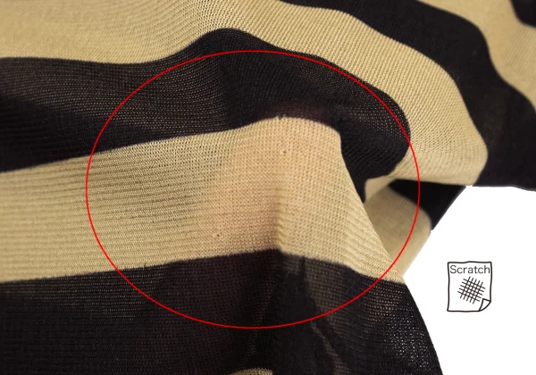 Jean Paul GAULTIER HOMME Acetate Poly See-through Striped T Shirt K-161700_007