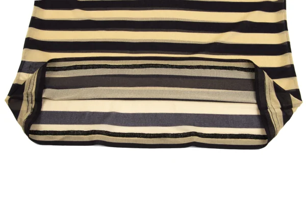 Jean Paul GAULTIER HOMME Acetate Poly See-through Striped T Shirt K-161700_008