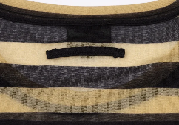 Jean Paul GAULTIER HOMME Acetate Poly See-through Striped T Shirt K-161700_010