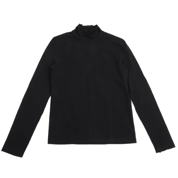 Jean Paul GAULTIER HOMME Stretch Center Seam High Neck T Shirt Black 48 K-161701_001