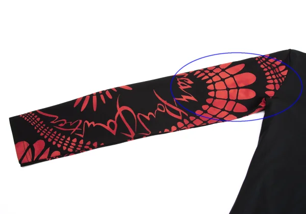 Jean Paul GAULTIER HOMME Sleeve Spider Web Logo Printed T Shirt K-161702_004