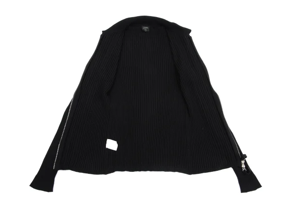 Jean Paul GAULTIER HOMME Frill Taping Zip Up Knit Polo Shirt K-161705_010