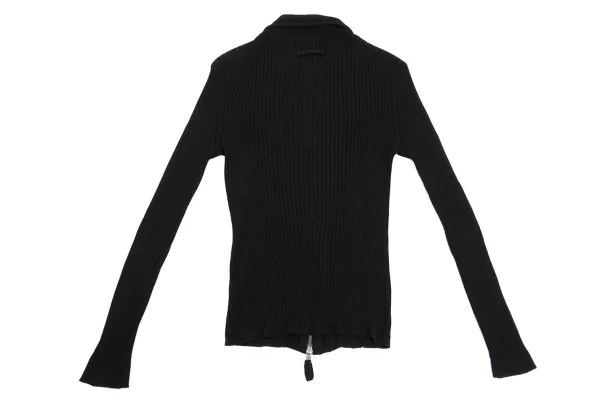 Jean Paul GAULTIER HOMME Frill Taping Zip Up Knit Polo Shirt K-161705_011