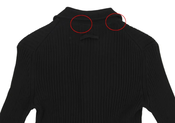 Jean Paul GAULTIER HOMME Frill Taping Zip Up Knit Polo Shirt K-161705_012