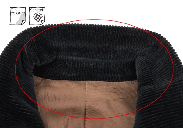 Jean Paul GAULTIER HOMME Corduroy Peak Lapel Double Jacket K-161706_004