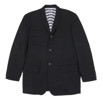 Jean Paul GAULTIER HOMME Wool Nylon Pocket Design Jacket