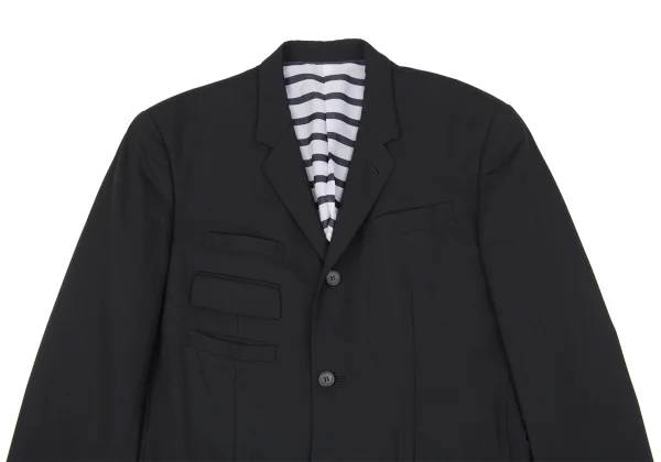 Jean Paul GAULTIER HOMME Wool Nylon Pocket Design Jacket K-161707_002