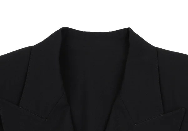 ジャンポールゴルチエ オムJean Paul GAULTIER HOMME ウールビッグラペルダブルジャケット 黒48 K-161710_003
