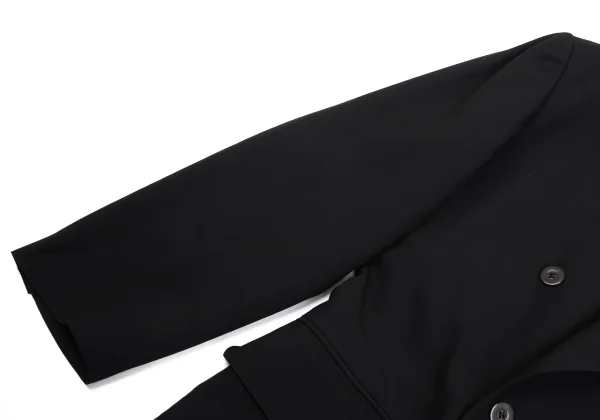 ジャンポールゴルチエ オムJean Paul GAULTIER HOMME ウールビッグラペルダブルジャケット 黒48 K-161710_005