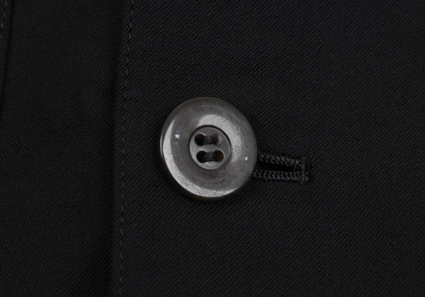 ジャンポールゴルチエ オムJean Paul GAULTIER HOMME ウールビッグラペルダブルジャケット 黒48 K-161710_011