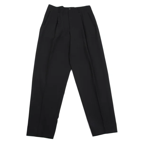 Jean Paul GAULTIER HOMME Wool Tuck Tapered Pants Black 48 K-161711_001