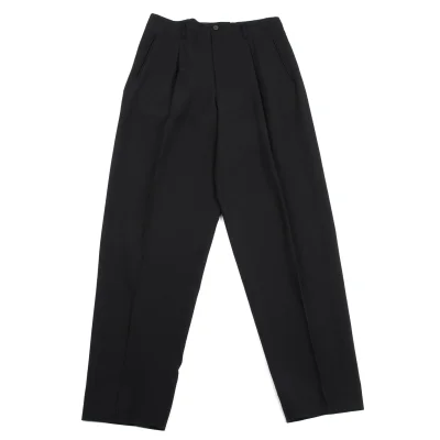 Jean Paul GAULTIER HOMME Wool Tuck Tapered Pants