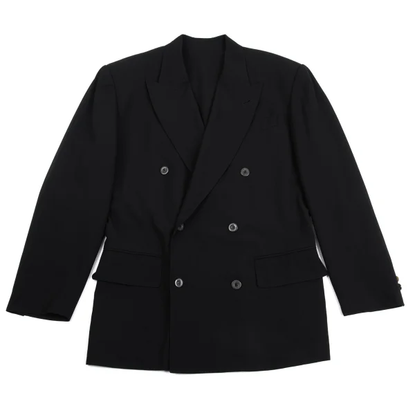 ジャンポールゴルチエ オムJean Paul GAULTIER HOMME ウールビッグラペルセットアップ 黒48 K-161712_002