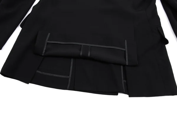 ジャンポールゴルチエ オムJean Paul GAULTIER HOMME ウールビッグラペルセットアップ 黒48 K-161712_009