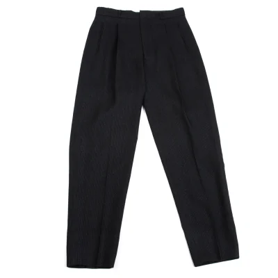 Jean Paul GAULTIER HOMME Wool Poly Striped Tuck Pants