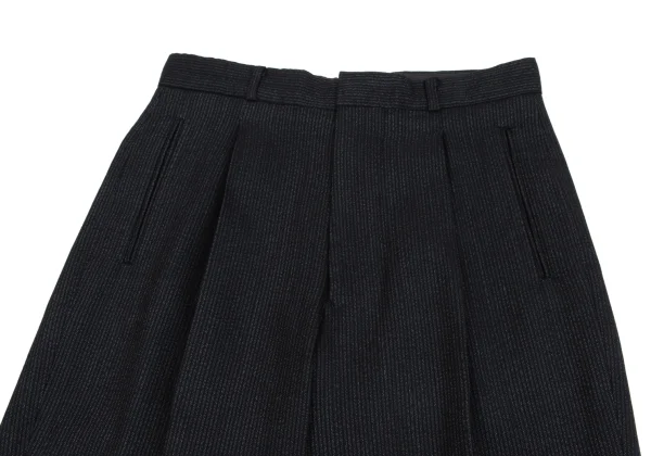 Jean Paul GAULTIER HOMME Wool Poly Striped Tuck Pants K-161716_002