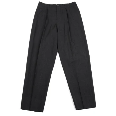 Jean Paul GAULTIER HOMME Wool Tuck Tapered Pants